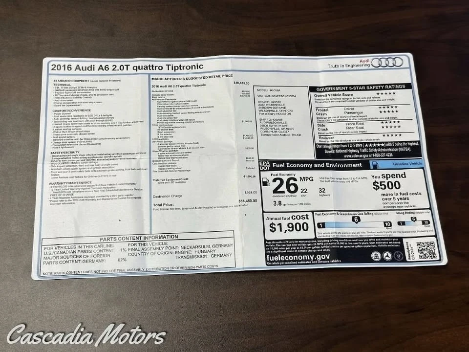 2016 Audi C7 A6 - Image 3 of 20