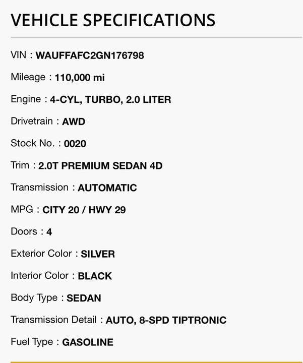 2016 Audi C7 A6 - Image 14 of 14
