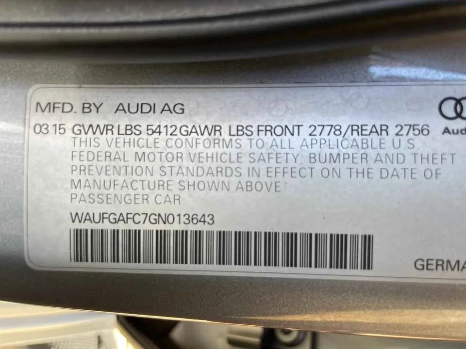 2016 Audi C7 A6 - Image 18 of 18