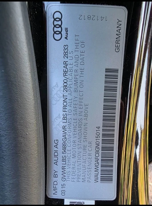 2016 Audi C7 A7 - Image 7 of 8