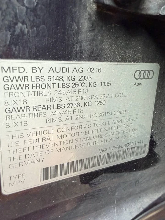 2016 Audi B8 A4 - Image 19 of 19