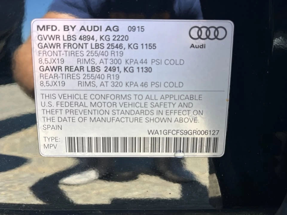2016 Audi 8U Q3 - Image 15 of 15