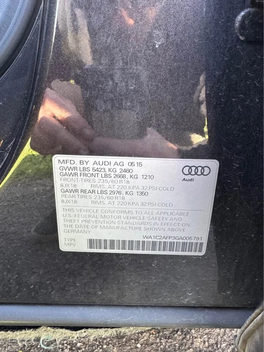 2016 Audi 8R Q5 - Image 10 of 10