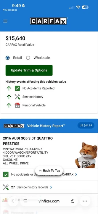2016 Audi 8R SQ5 - Image 18 of 21
