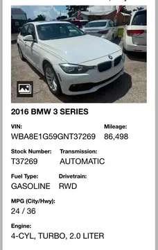 2016 BMW 3 Series