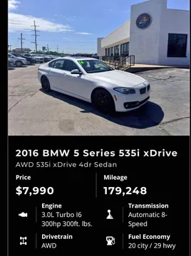 2016 BMW 5 Series 540d xDrive Sedan 4D