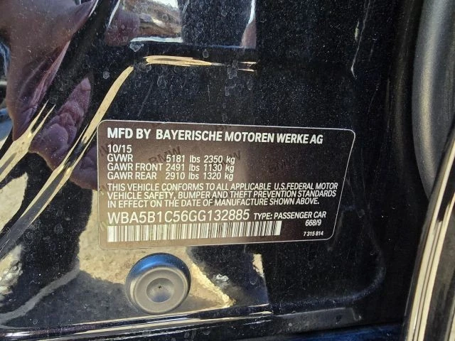 2016 BMW F10 5 Series Sedan - Image 15 of 21