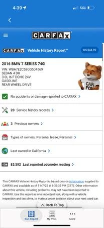2016 BMW G11/G12 7 Series - Image 10 of 12