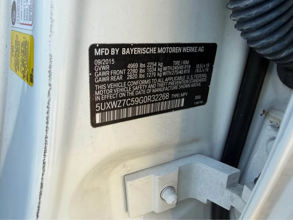 2016 BMW F25 X3 - Image 18 of 20