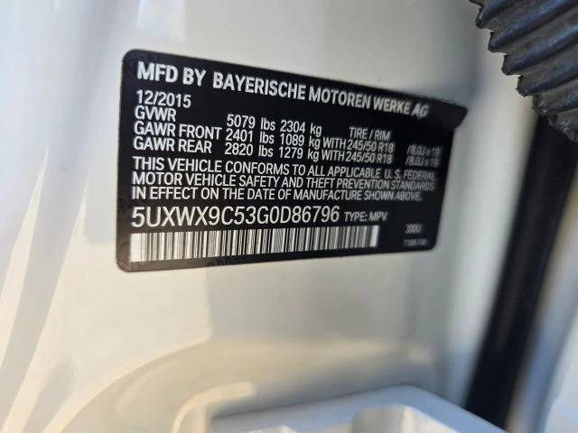 2016 BMW F25 X3 - Image 16 of 21
