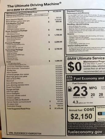 2016 BMW F26 X4 - Image 16 of 16