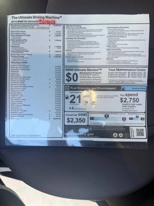2016 BMW F15 X5 - Image 12 of 12