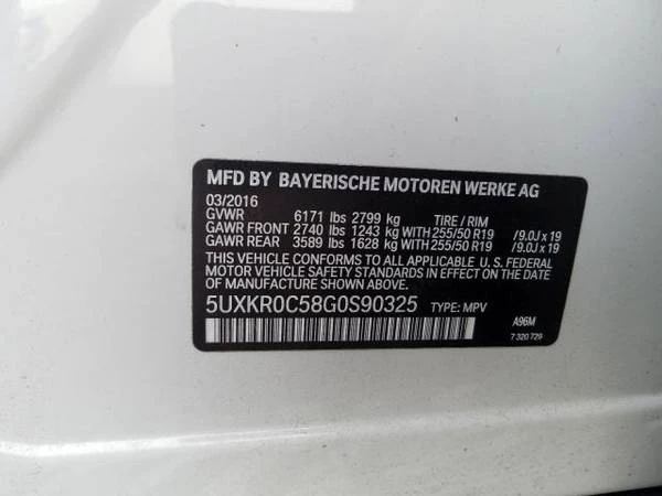 2016 BMW F15 X5 - Image 4 of 11