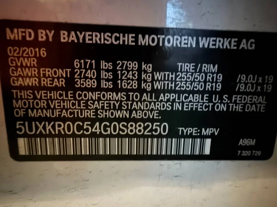 2016 BMW F15 X5 - Image 18 of 18