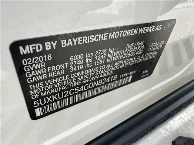 2016 BMW F16 X6 - Image 21 of 21
