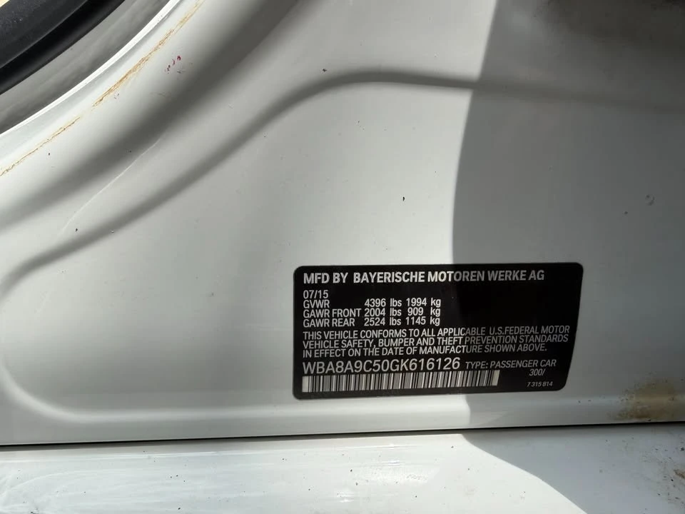 2016 BMW F80 M3 - Image 15 of 16