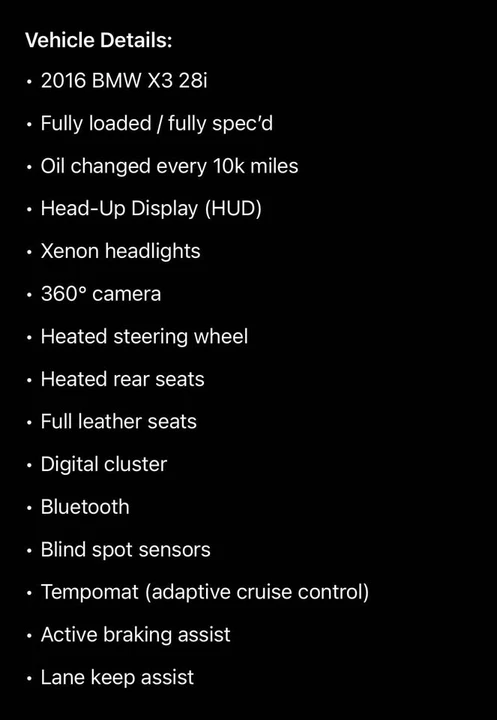 2016 BMW F25 X3 - Image 9 of 9