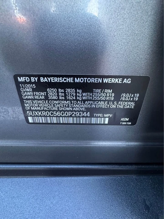 2016 BMW F15 X5 - Image 20 of 20