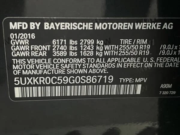 2016 BMW F15 X5 - Image 18 of 20