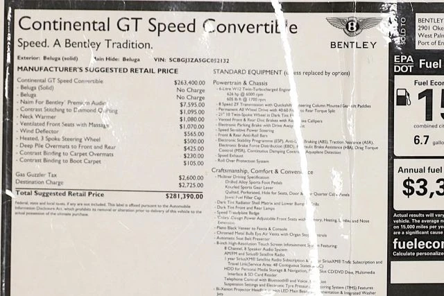 2016 Bentley Continental GT Speed 2nd Gen - Image 7 of 31
