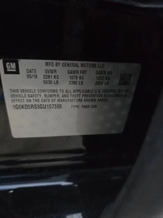 2016 Cadillac CT6 - Image 16 of 16