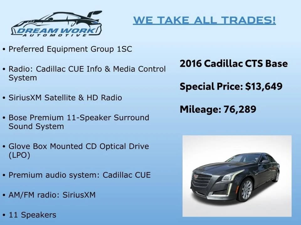 2016 Cadillac CTS 3rd Gen - Image 2 of 16