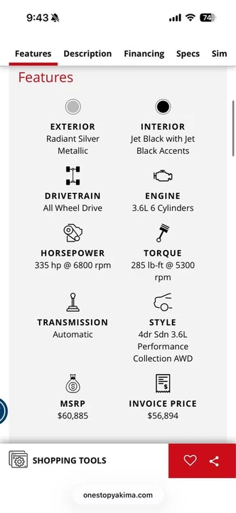 2016 Cadillac CTS-V 3rd Gen - Image 4 of 5