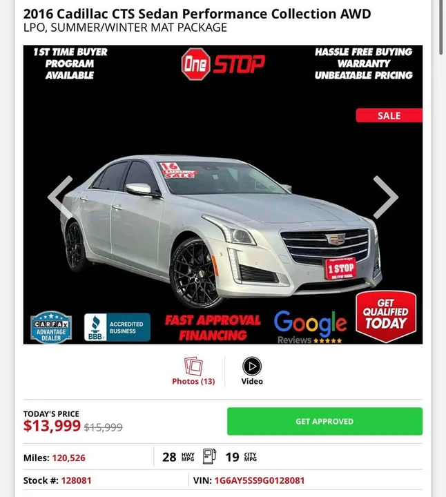 2016 Cadillac CTS-V 3rd Gen - Image 13 of 13