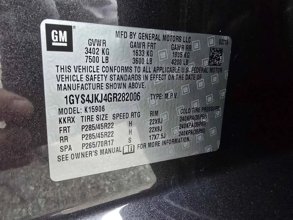 2016 Cadillac Escalade 4th Gen - Image 7 of 8