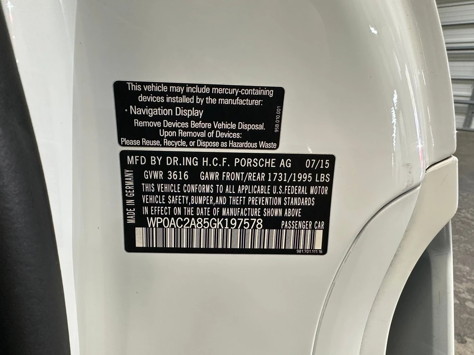 2016 Porsche 981 Cayman GT4 - Image 25 of 27