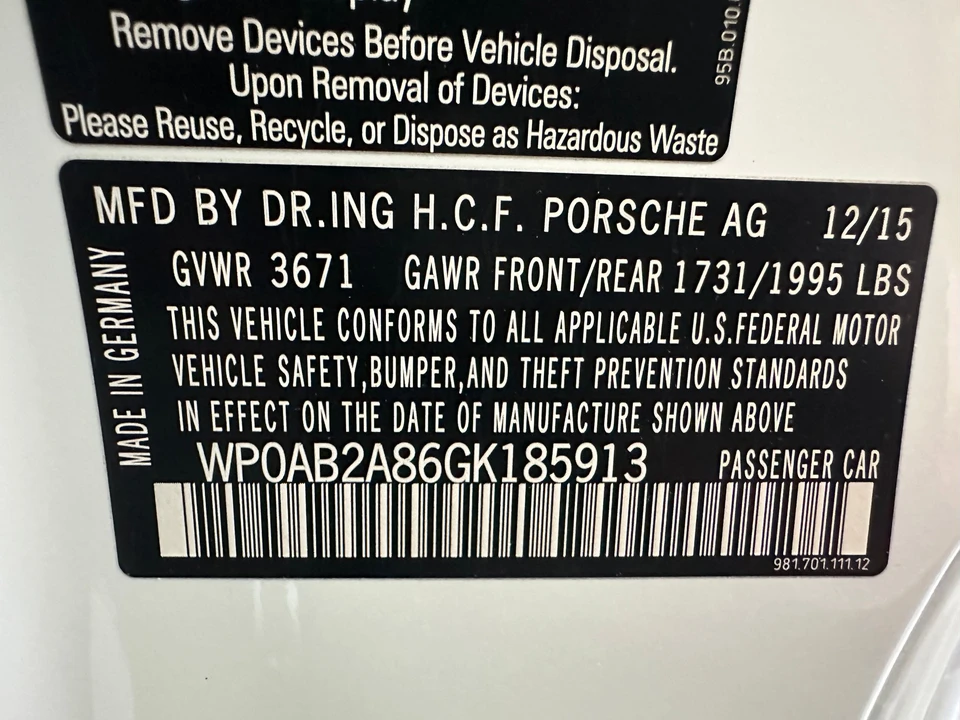 2016 Porsche 981 Cayman S - Image 6 of 25