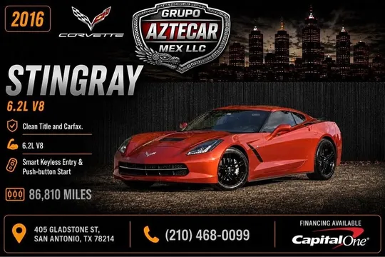 2016 Chevrolet Corvette Stingray 1LT