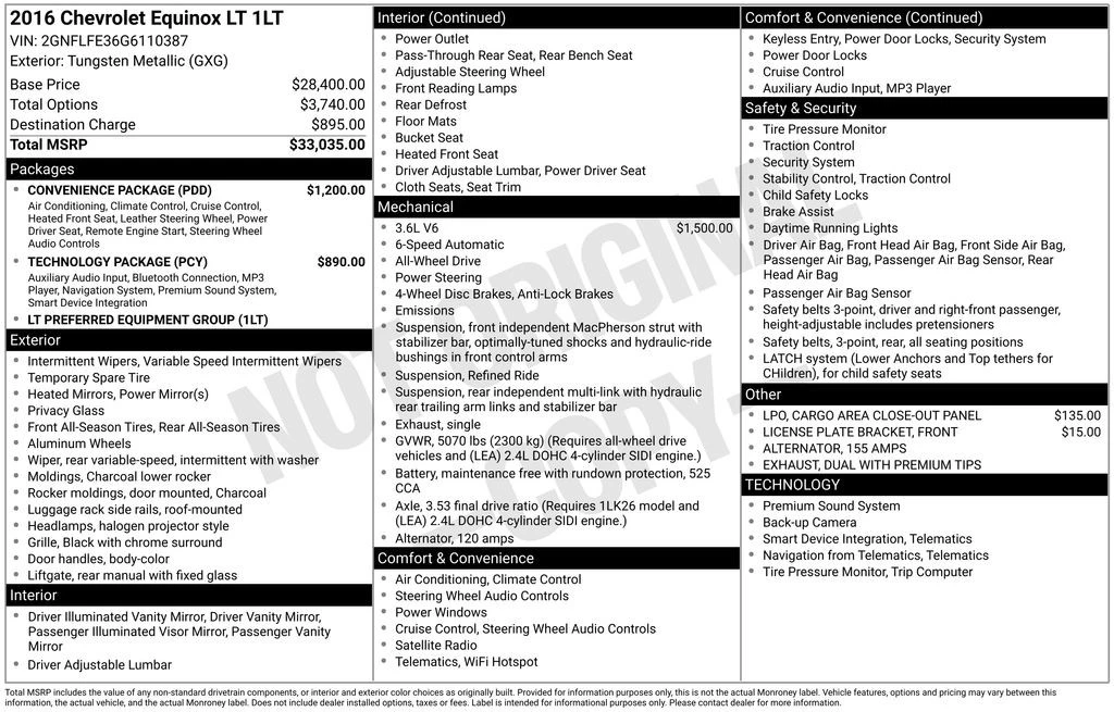 2016 Chevrolet Equinox - Image 4 of 4
