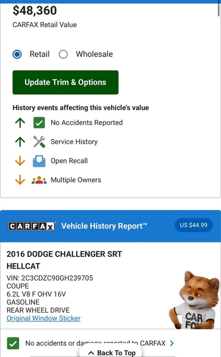 2016 Dodge Challenger SRT Hellcat 3rd Gen - Image 9 of 9
