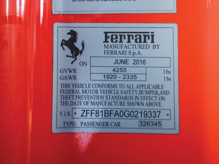 2016 Ferrari F12tdf - Image 17 of 31