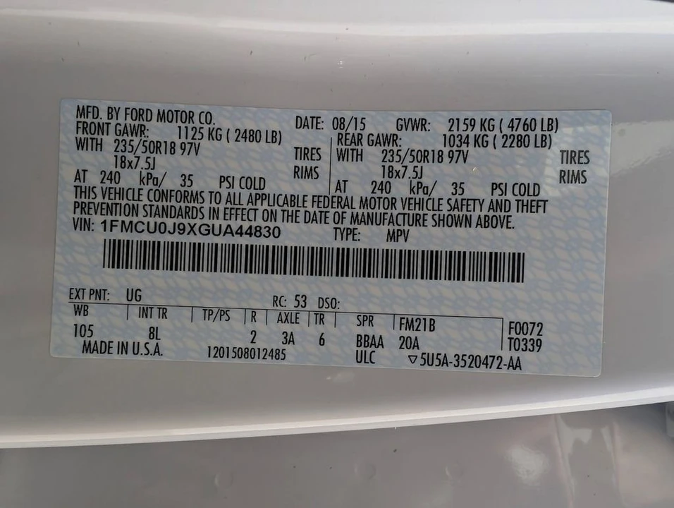 2016 Ford Escape - Image 10 of 12