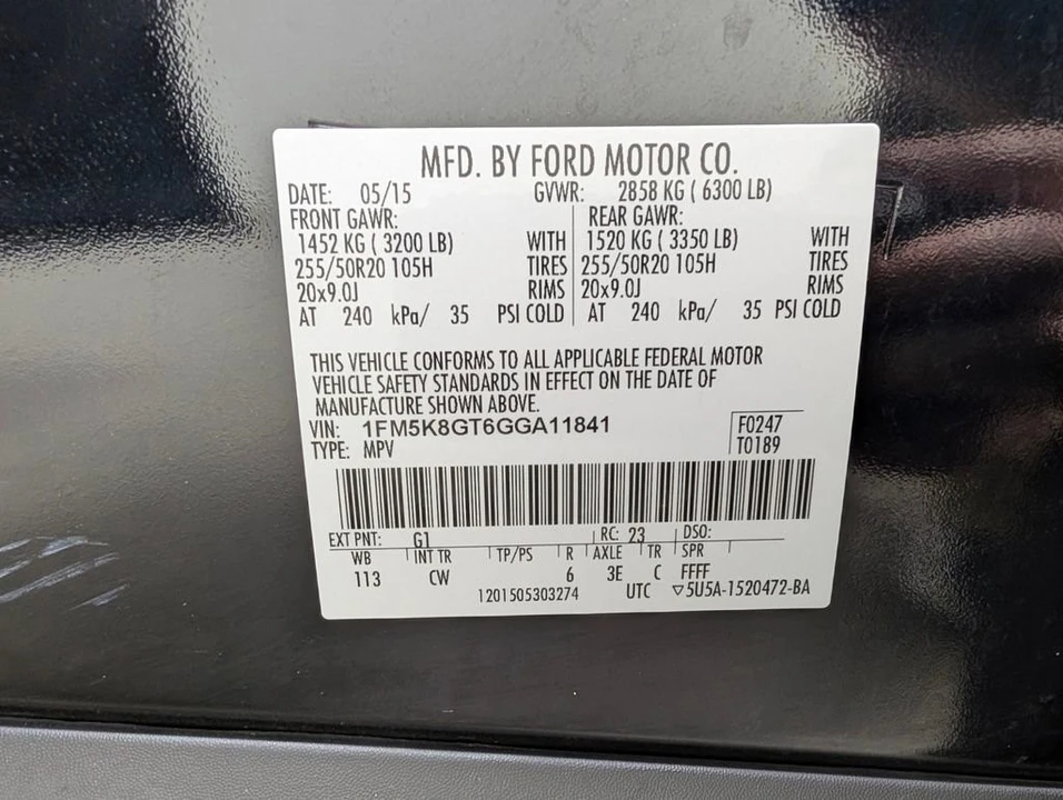 2016 Ford Explorer 5th Gen - Image 10 of 12