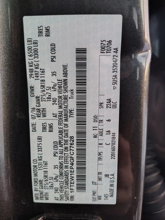 2016 Ford F-150 13th Gen - Image 11 of 11