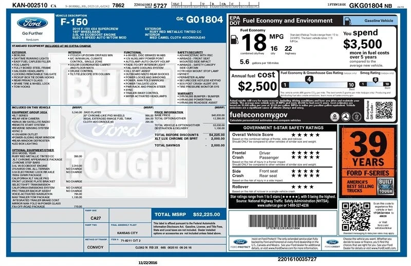 2016 Ford F-150 13th Gen - Image 2 of 21