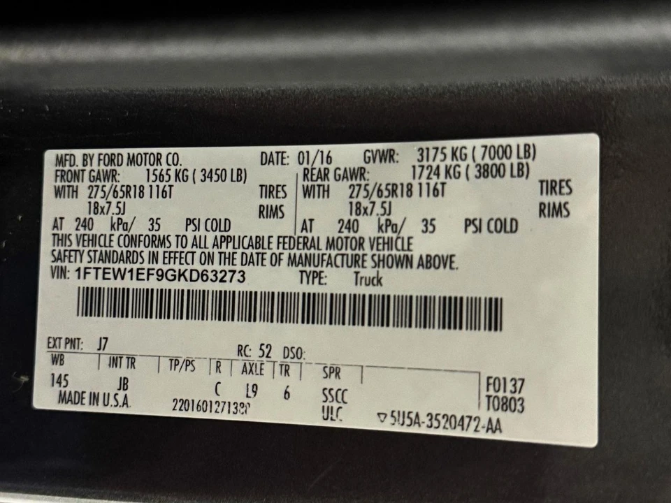 2016 Ford F-150 13th Gen - Image 26 of 27