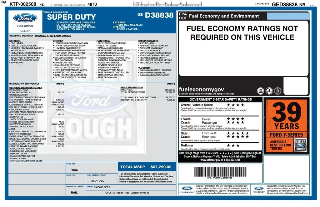 2016 Ford Super Duty 3rd Gen - Image 2 of 2