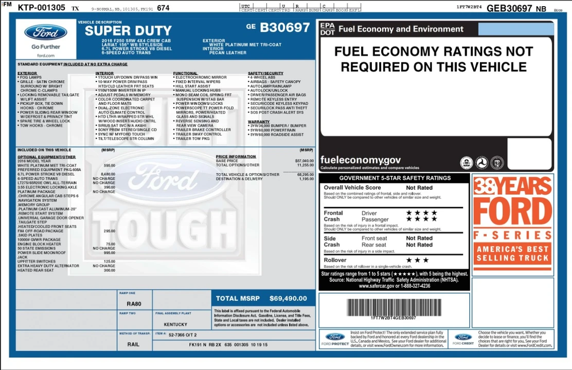 2016 Ford Super Duty 3rd Gen - Image 2 of 12