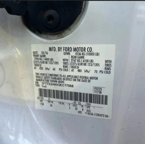 2016 Ford Super Duty 3rd Gen - Image 12 of 18