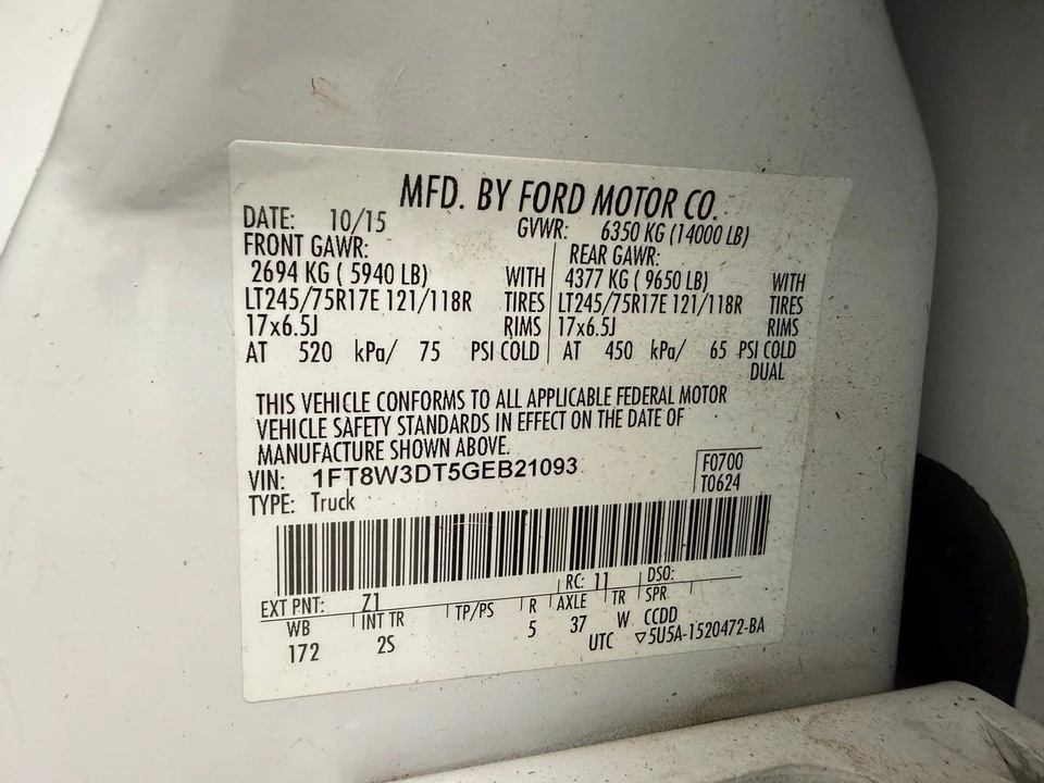2016 Ford Super Duty 3rd Gen - Image 15 of 26
