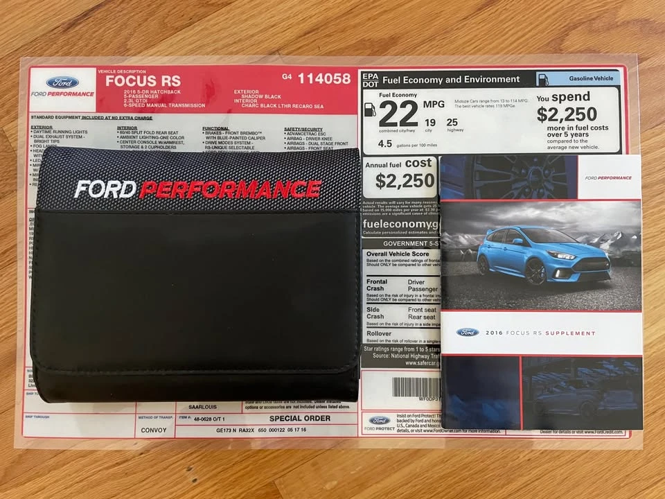 2016 Ford Focus RS 3rd Gen - Image 18 of 20