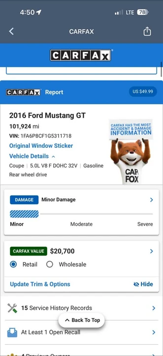 2016 Ford S550 Mustang GT - Image 18 of 19