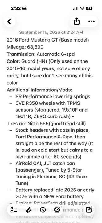 2016 Ford S550 Mustang GT - Image 12 of 15