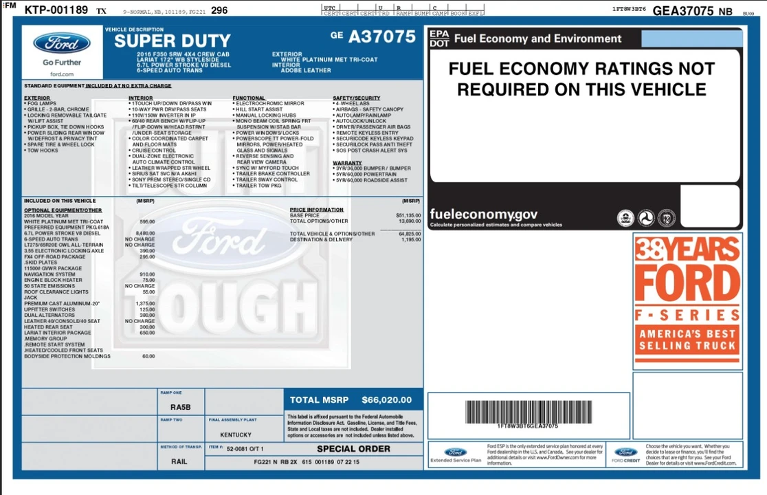 2016 Ford Super Duty 3rd Gen - Image 4 of 12