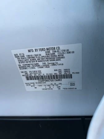 2016 Ford Taurus 6th Gen - Image 16 of 16