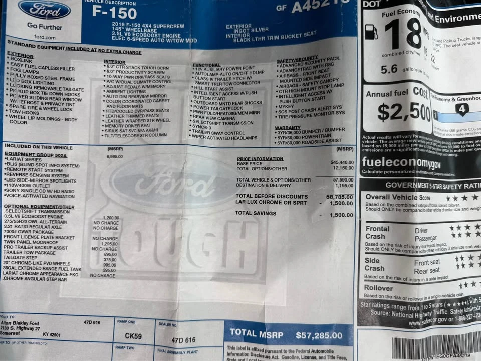 2016 Ford F-150 13th Gen - Image 19 of 20
